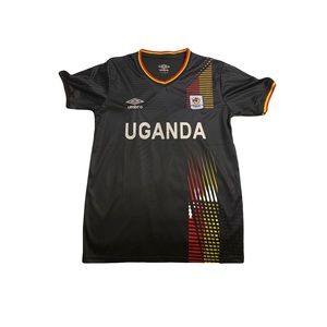 Large, Black Uganda Umbro Jersey